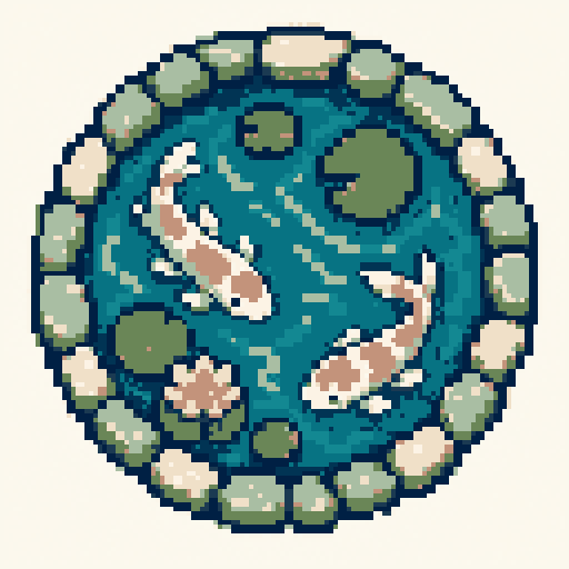 Ocean scene pixel art preview